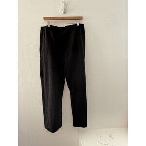 SAINT + SOFIA Women’s Size 14 Black Pull On Straight Leg Pants Stretch Casual